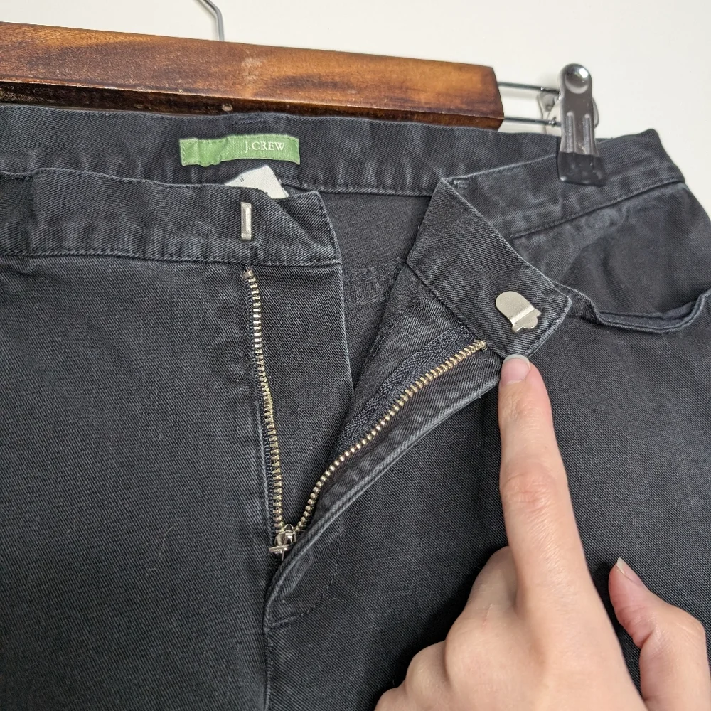 J. Crew Women's Black Casual Straight Leg Jeans Size 8